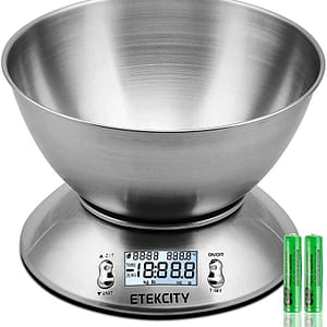 Etekcity Bilancia da Cucina Elettronica in Acciaio Inossidabile 5kg | Panini Sopraffini Store