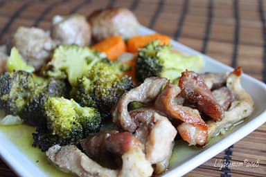 Maiale al forno con verdure