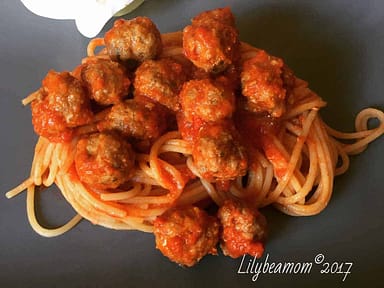 Spaghetti con polpette