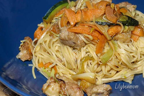 Noodles carne e verdure | paninisopraffini.com