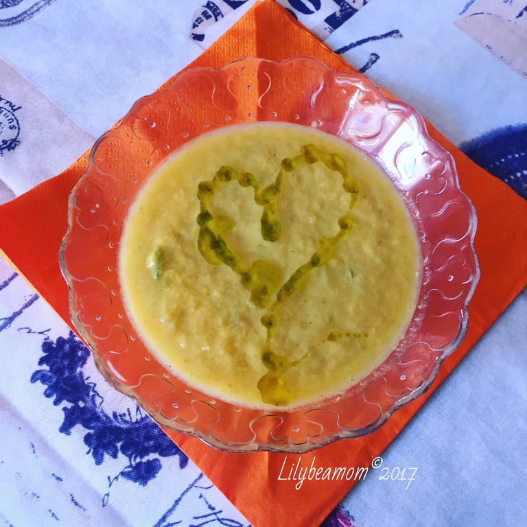 Vellutata leggera di zucca e zucchini